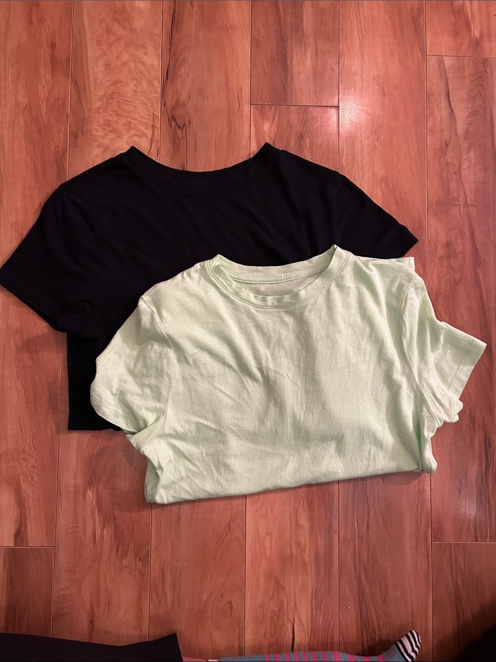 Target - a new day soft tees - lime and black - bundle of 2 size small